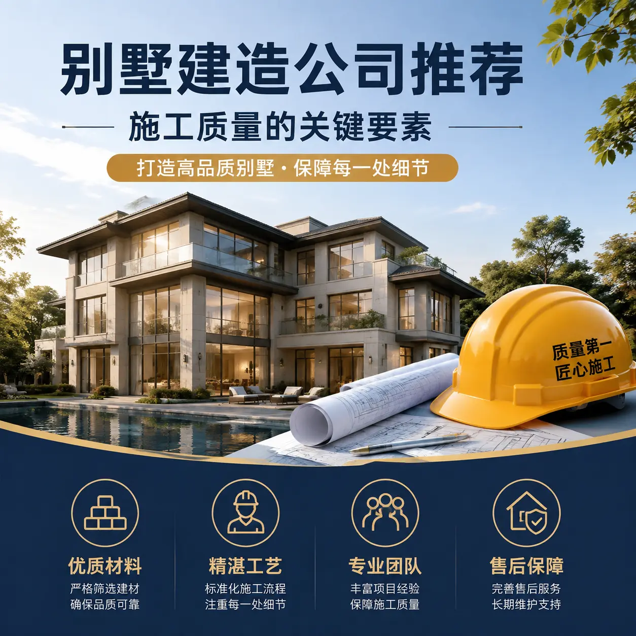 别墅建造公司推荐: 六盘水 施工质量的关键要素
