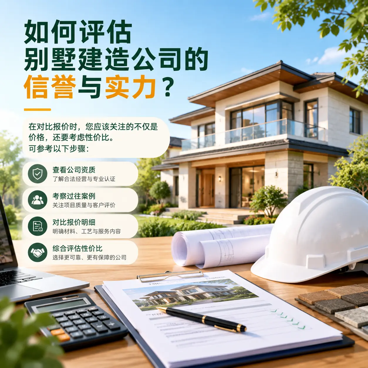 如何评估 六盘水 别墅建造公司的信誉与实力？